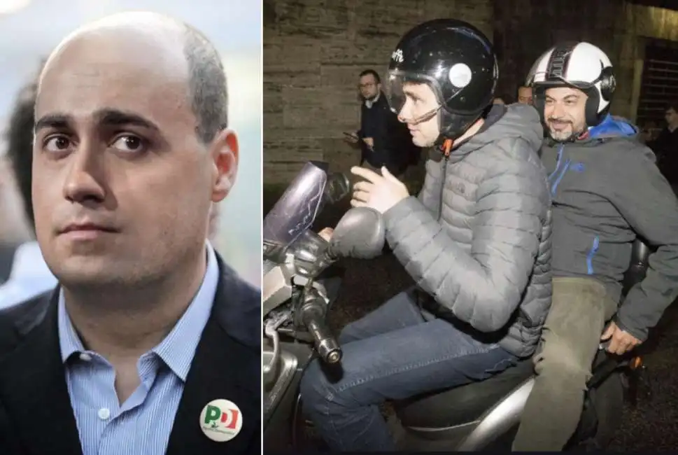 luigi di maio nicola zingaretti alessandro di battista gianluigi paragone