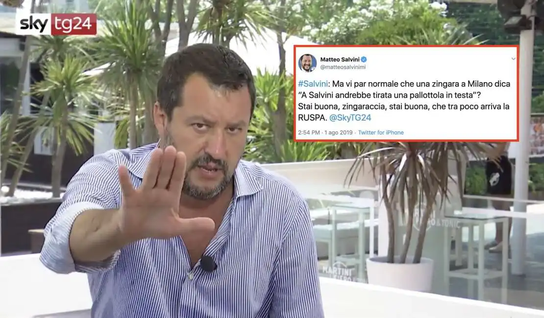 matteo salvini zingaraccia