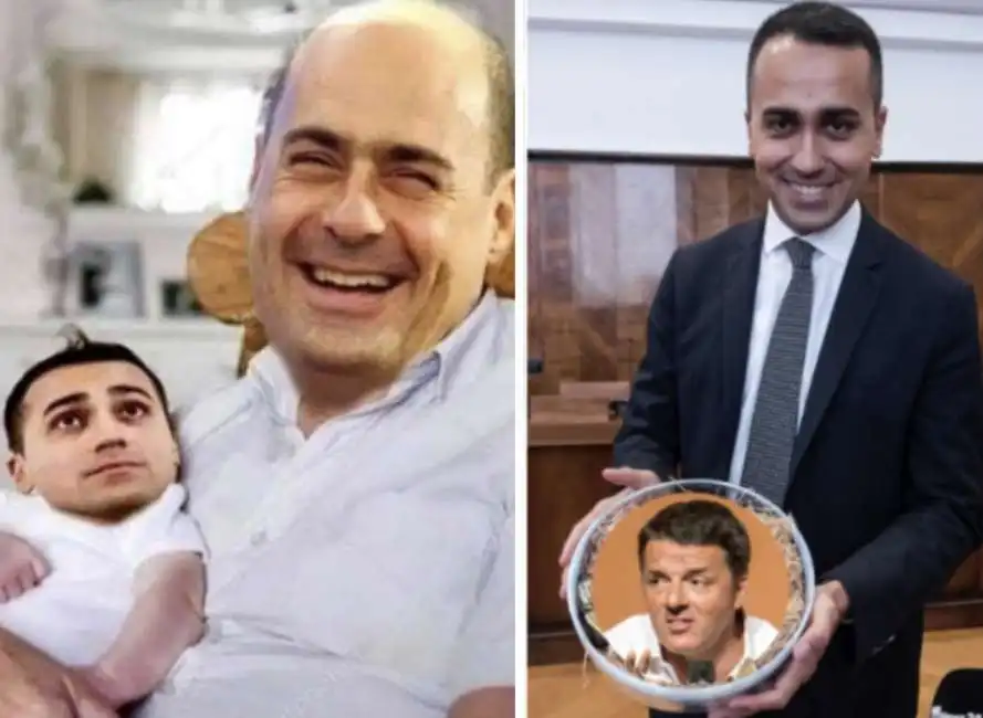 nicola zingaretti luigi di maio matteo renzi