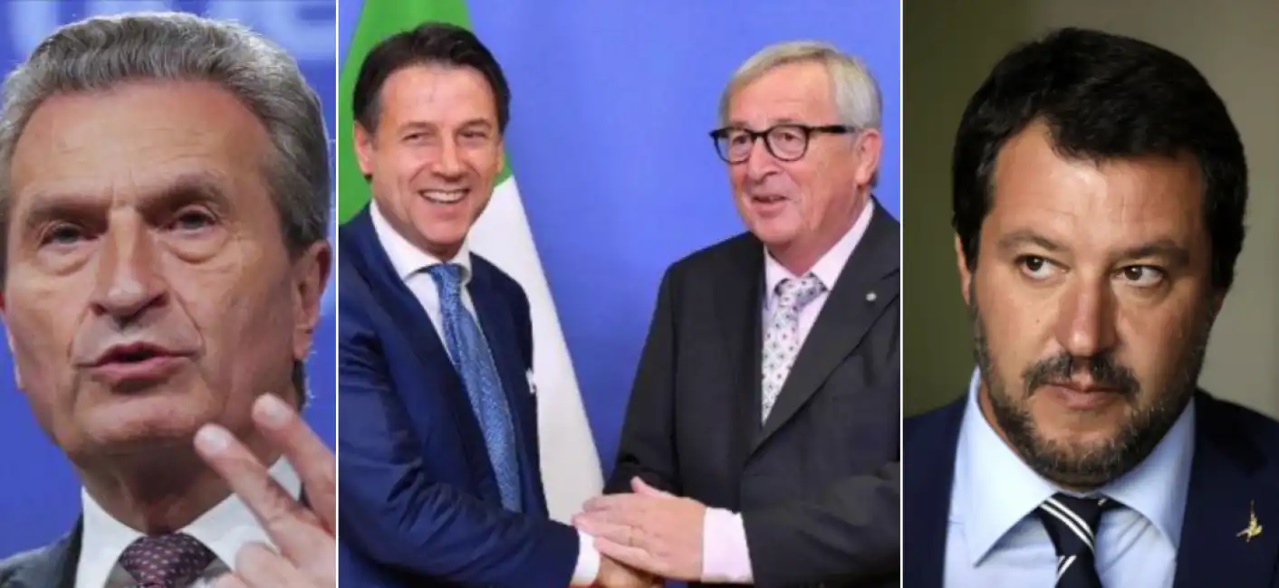 oettinger conte juncker salvini