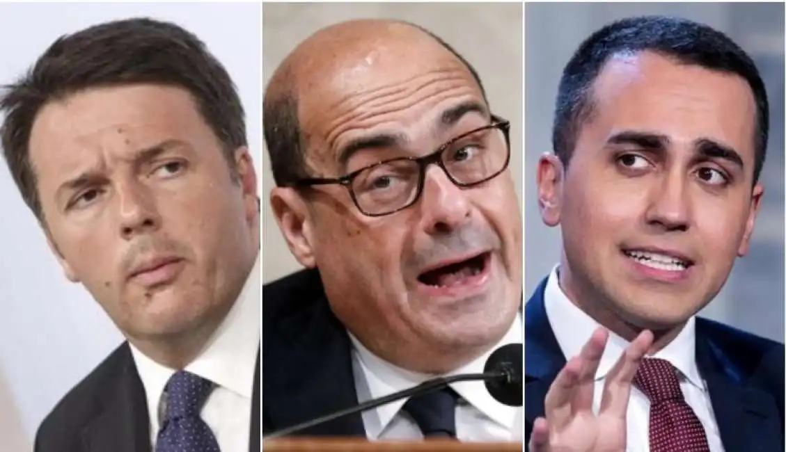 renzi zingaretti di maio