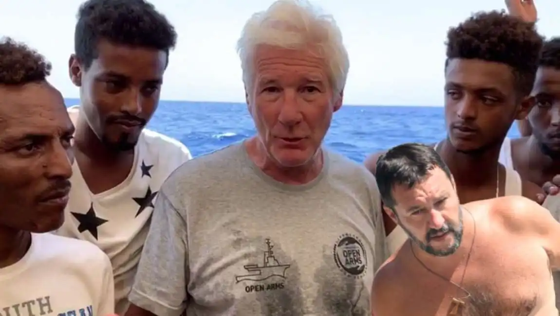 richard gere open arms matteo salvini