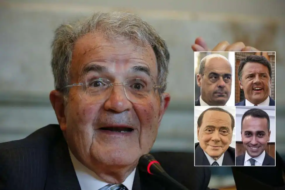 romano prodi di maio renzi berlusconi zingaretti