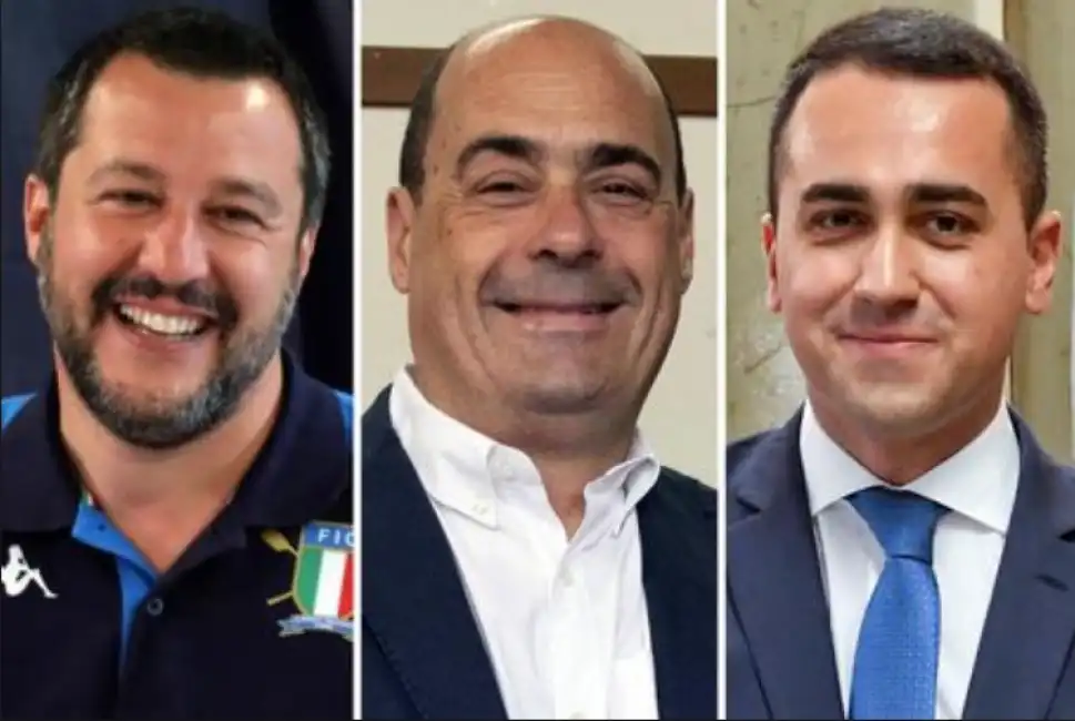 salvini zingaretti di maio