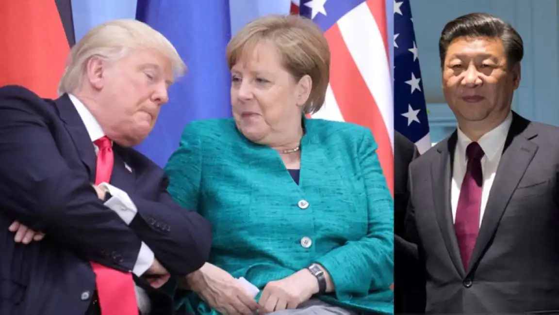 trump merkel xi jinping