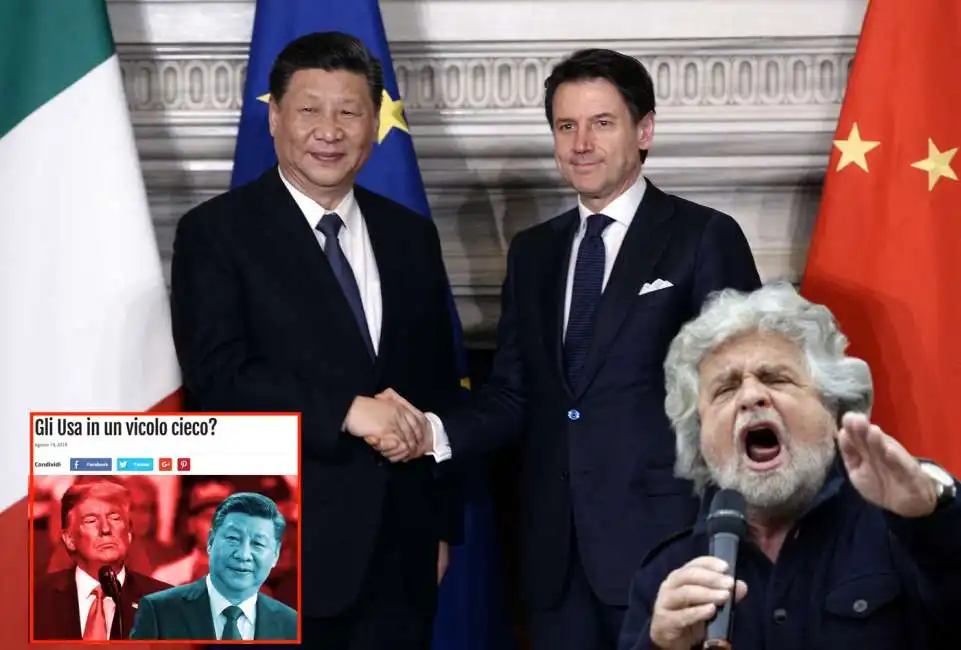 xi jinping giuseppe conte beppe grillo