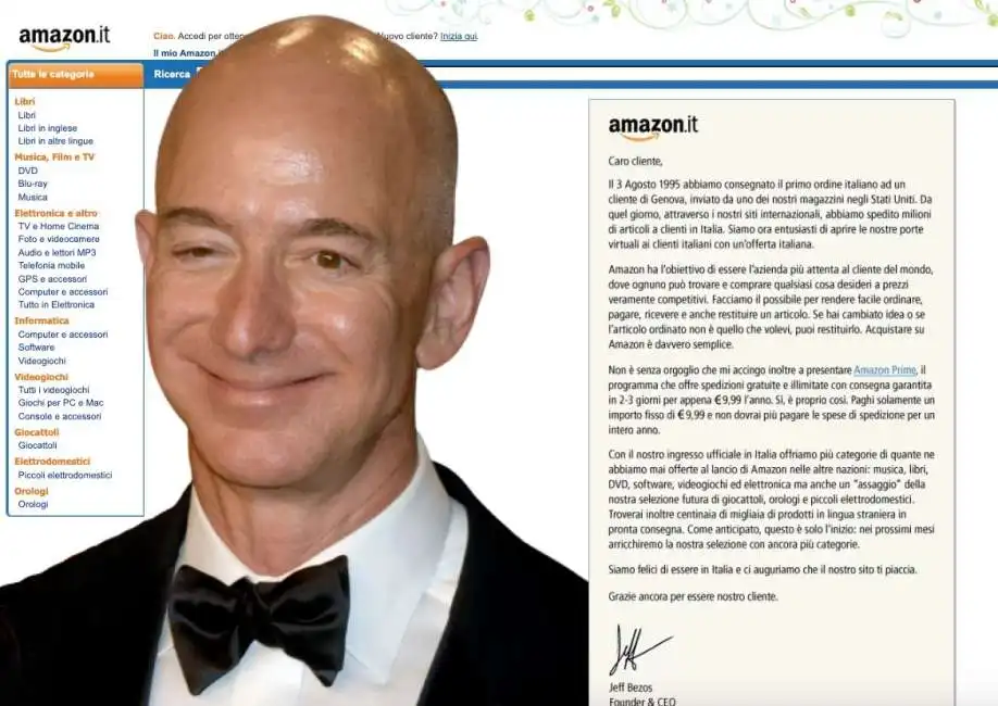 amazon italia nel 2010 jeff bezos