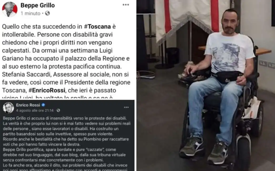 beppe grillo enrico rossi luigi gariano 