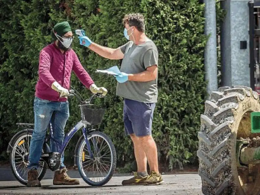 braccianti covid coronavirus controllo