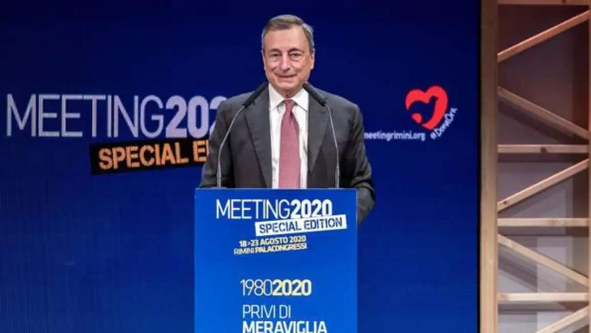 mario draghi al meeting di rimini 