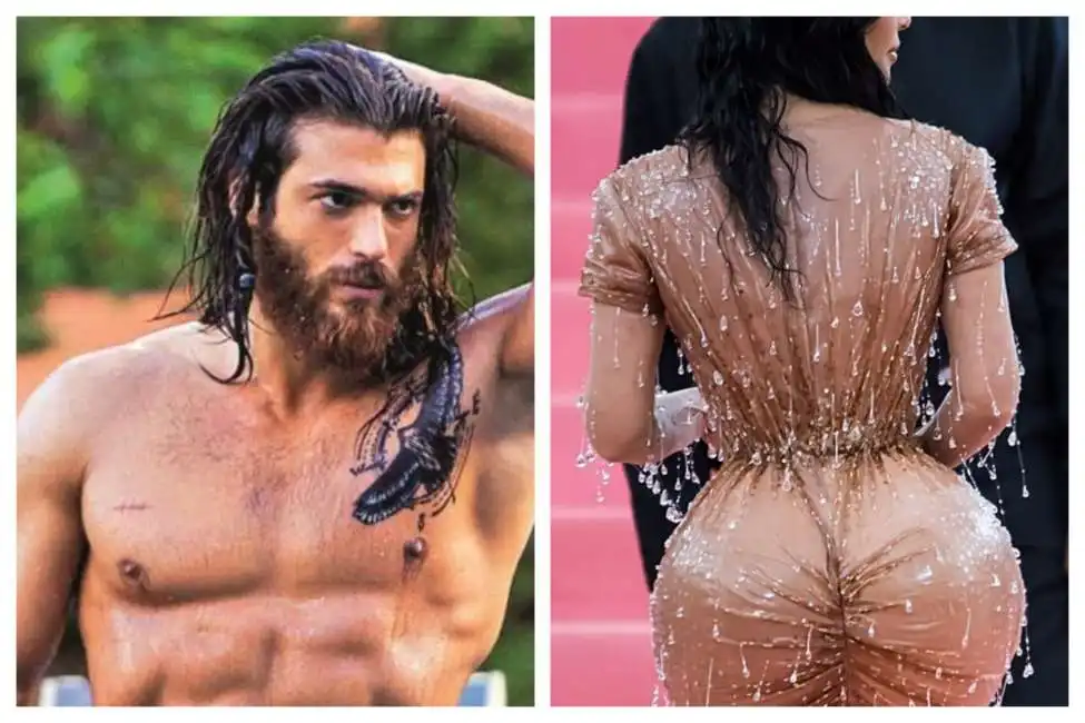 glutei pettorali big can yaman kim kardashian