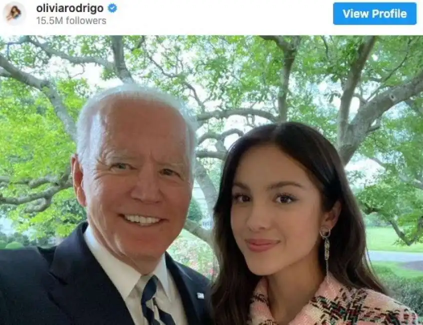 joe biden olivia rodrigo influencer