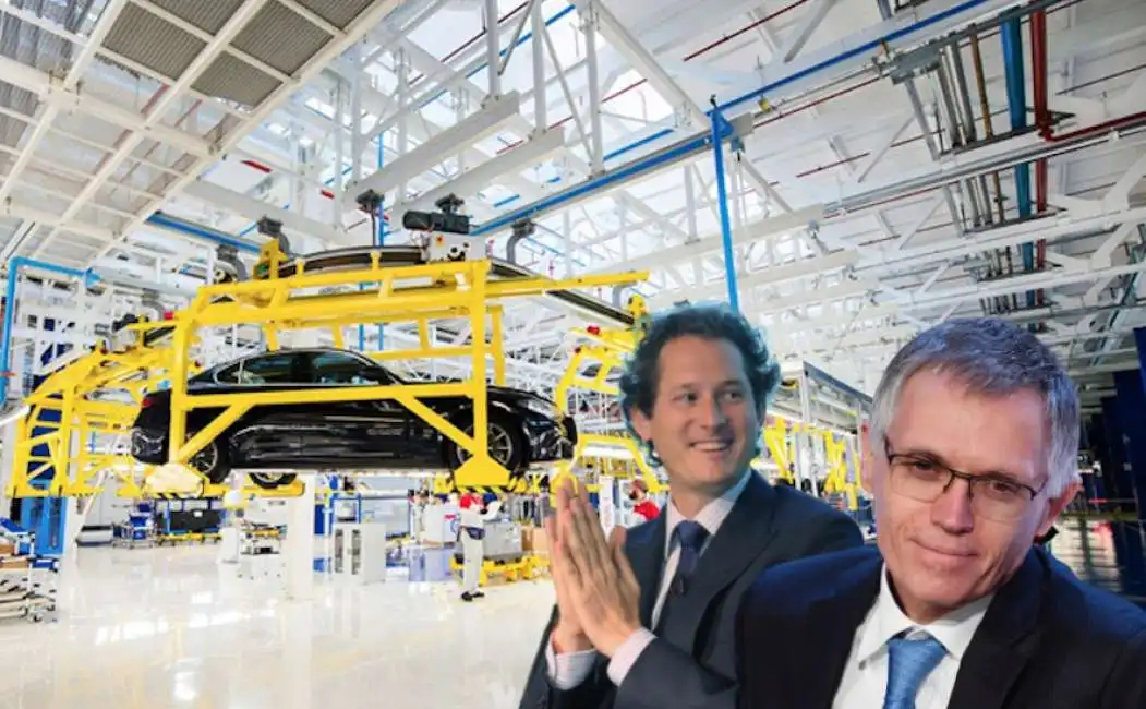 john elkann carlos tavares fca stellantis cassino