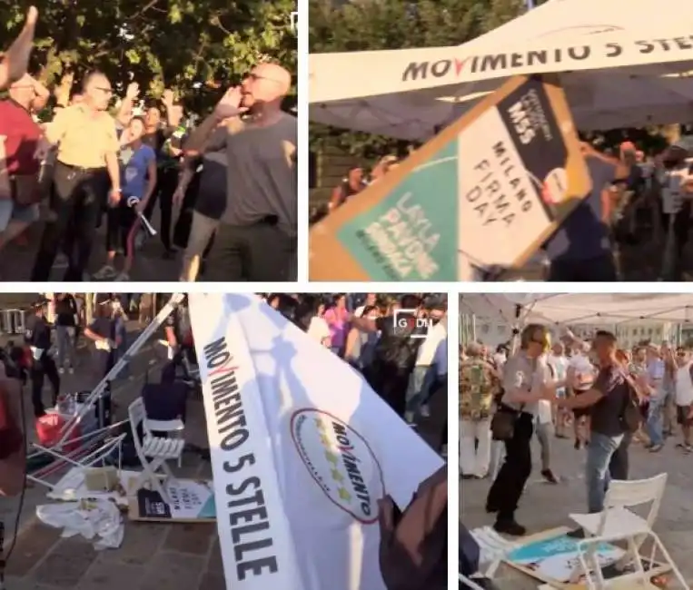 m5s movimento 5 stelle gazebo green pass 