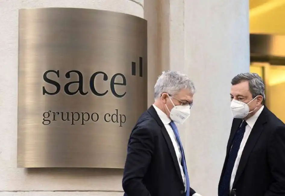 mario draghi daniele franco sace 