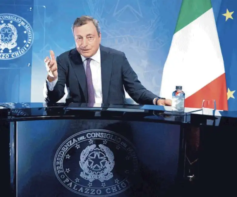 mario draghi durante il g7 straordinario sull afghanistan