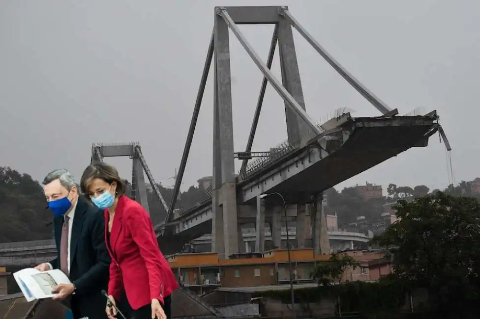 mario draghi marta cartabia ponte morandi genova 