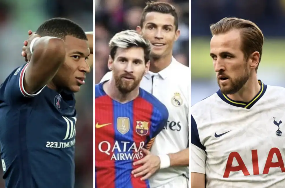 mbappe kane messi ronaldo