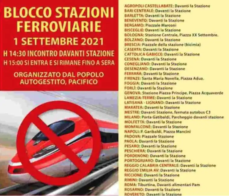 no green pass no vax stazioni treni stazione