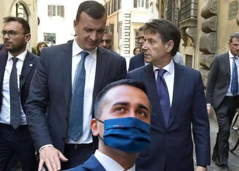 rocco casalino luigi di maio giuseppe conte