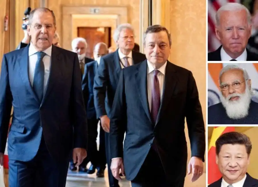 sergei lavrov mario draghi xi jinping joe biden narendra modi