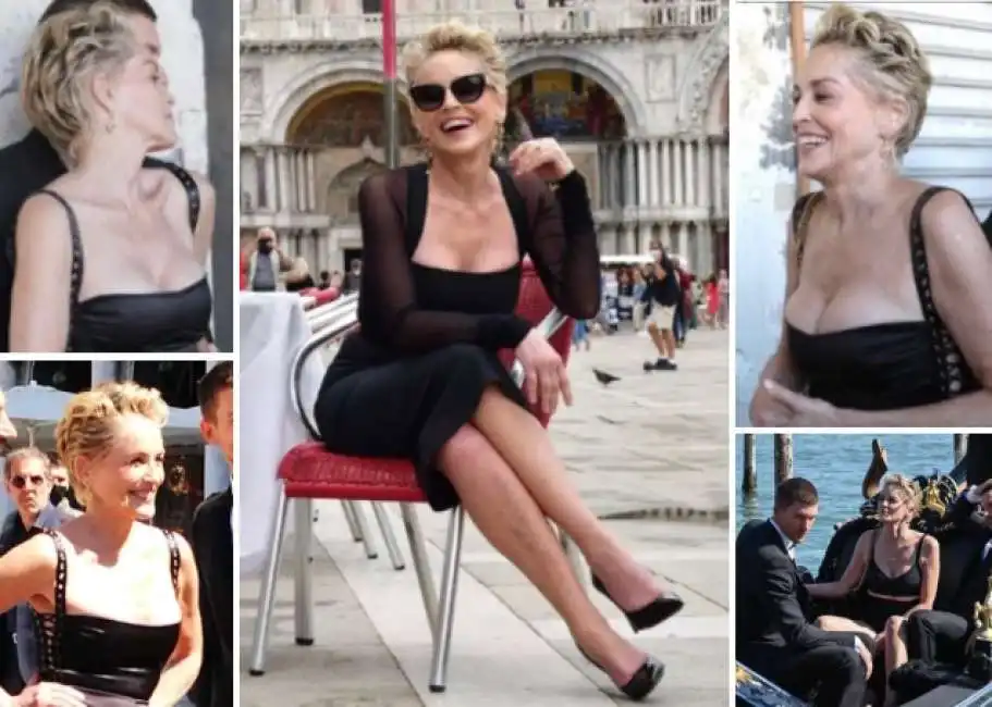 sharon stone venezia d&g dolce e gabbana