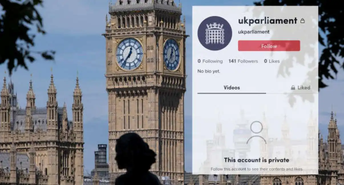 account tiktok del parlamento britannico