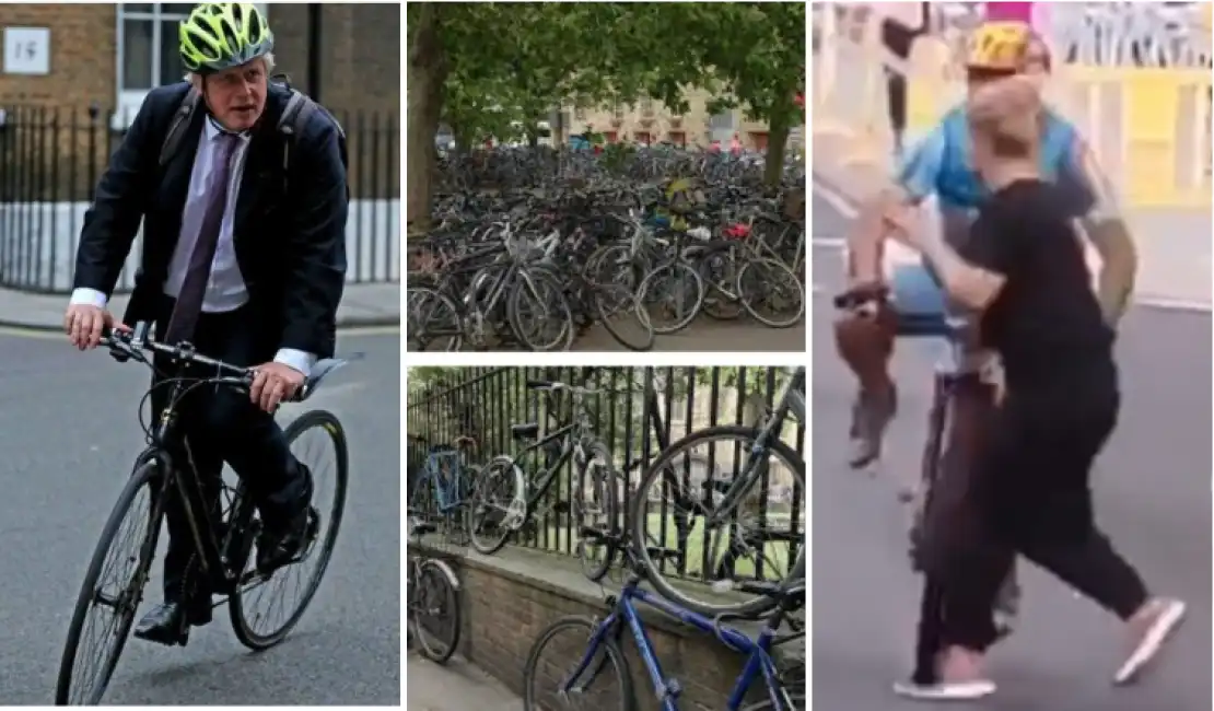 boris johnson bici inghilterra