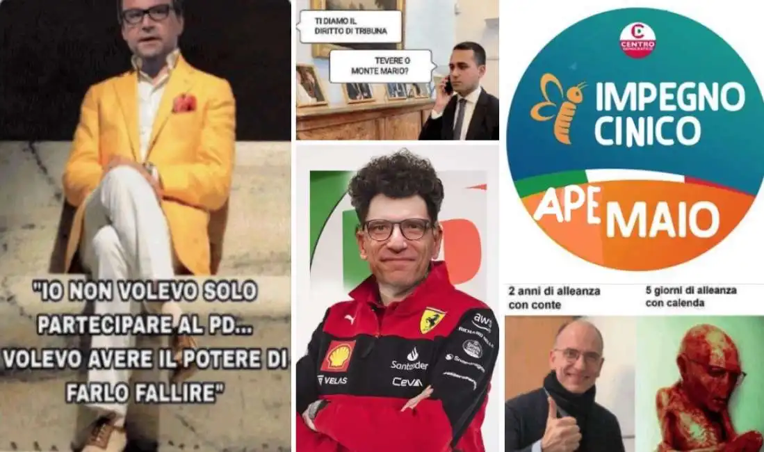 carlo calenda enrico letta luigi di maio meme 