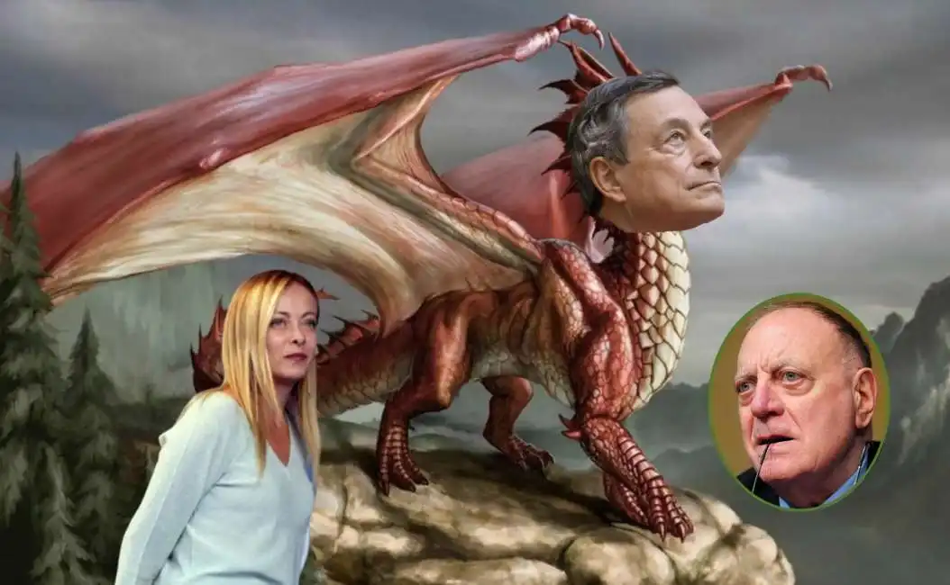 giorgia meloni mario draghi rino formica