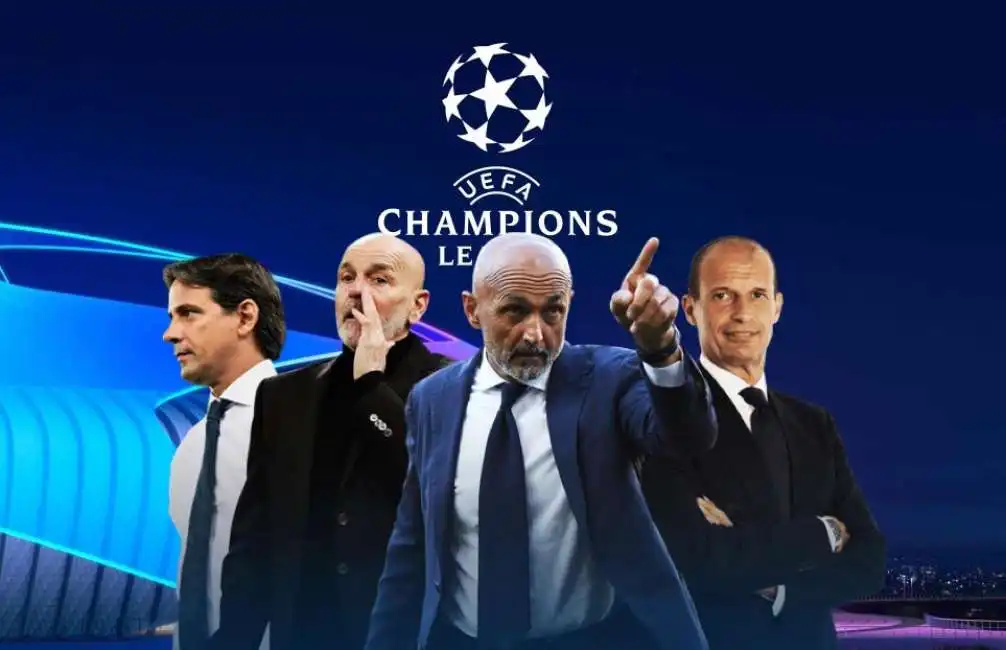 inzaghi allegri pioli spalletti champions league 