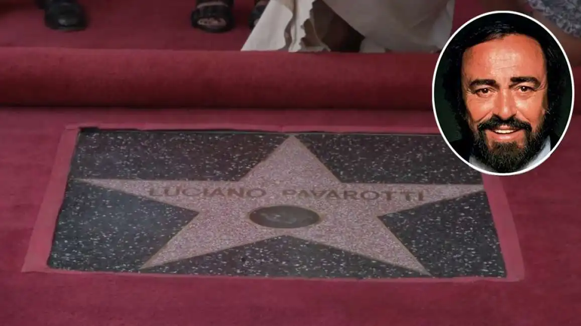 luciano pavarotti e la sua stella a hollywood