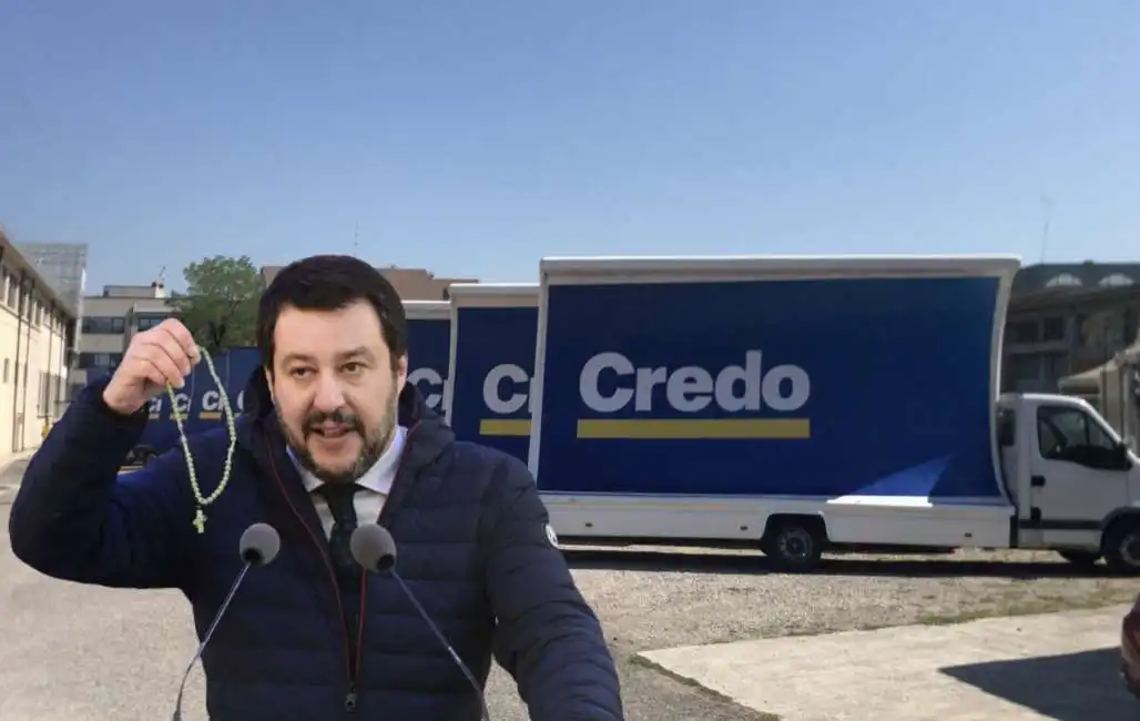 matteo salvini credo rosario rosari 