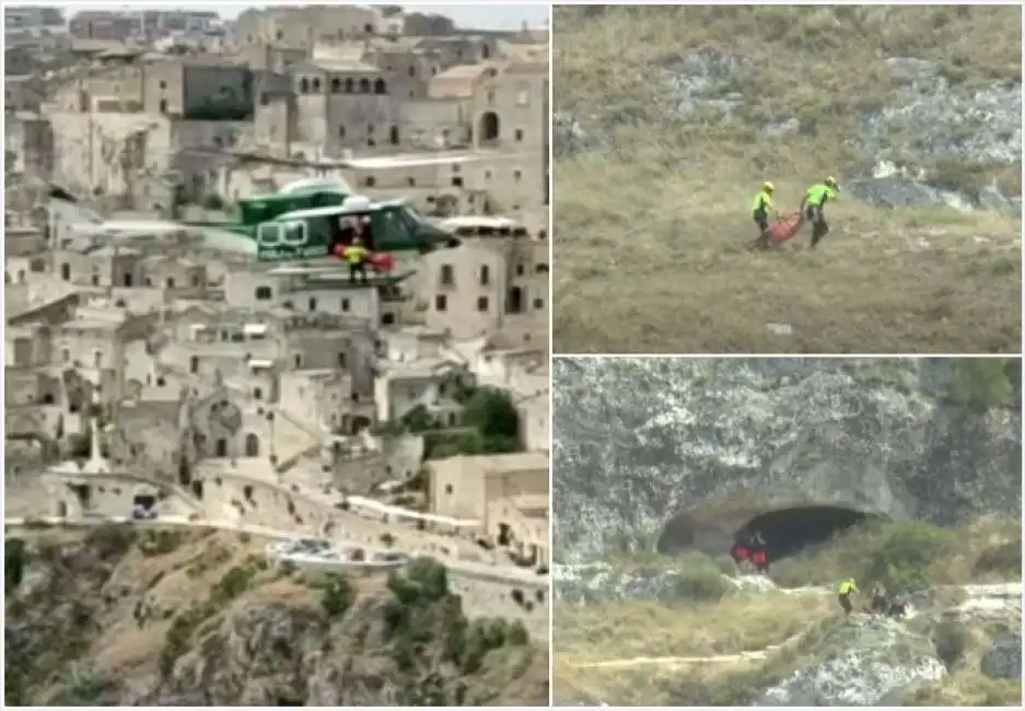 salvataggio escursionista matera