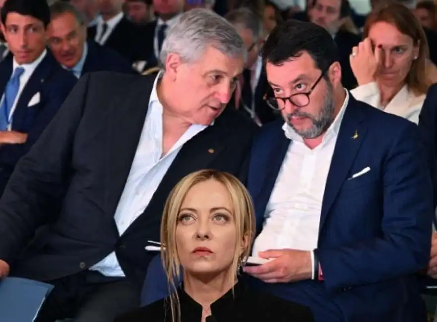 antonio tajani matteo salvini giorgia meloni