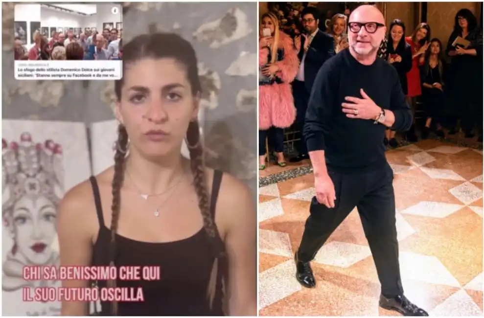 domenico dolce e la ragazza del movimento nunsiparti 