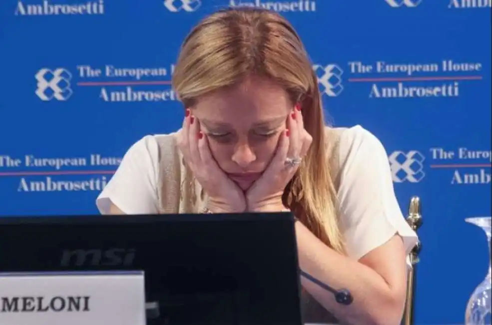 giorgia meloni cernobbio