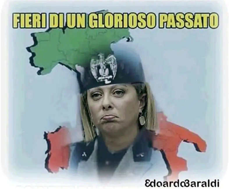 giorgia meloni fascista passato fiamma 