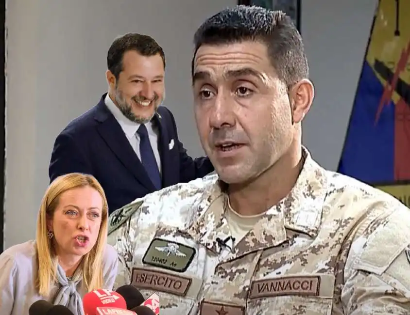 giorgia meloni matteo salvini roberto vannacci 