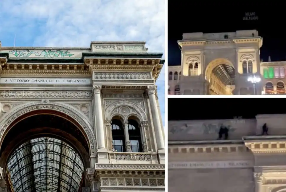 graffiti writer milano galleria vittorio emanuele ii