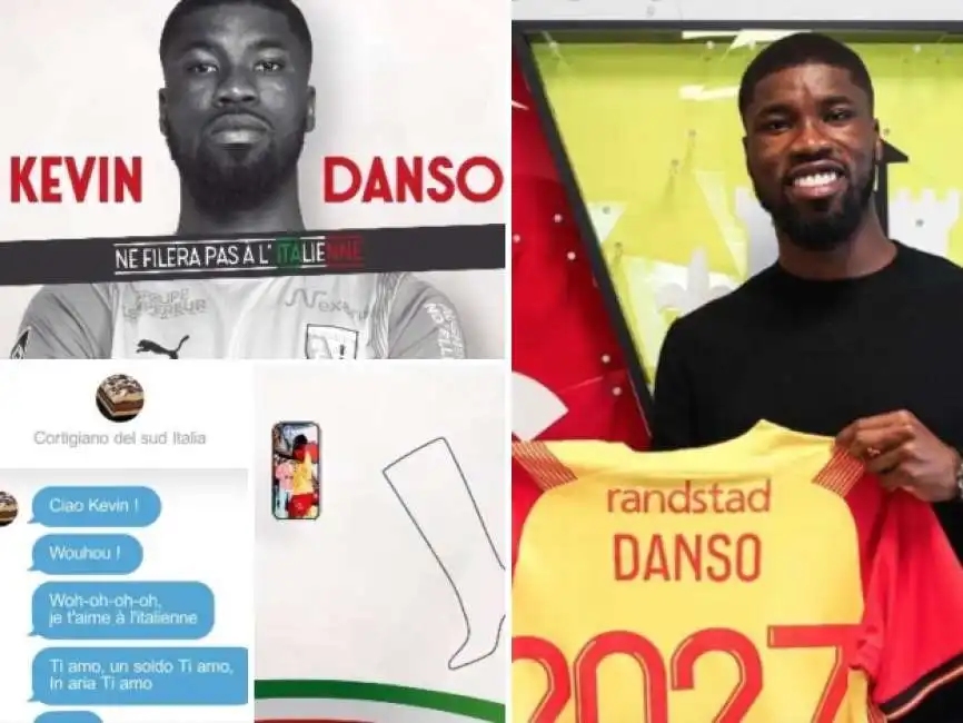 il lens prende in giro il napoli nel video di rinnovo di kevin danso 