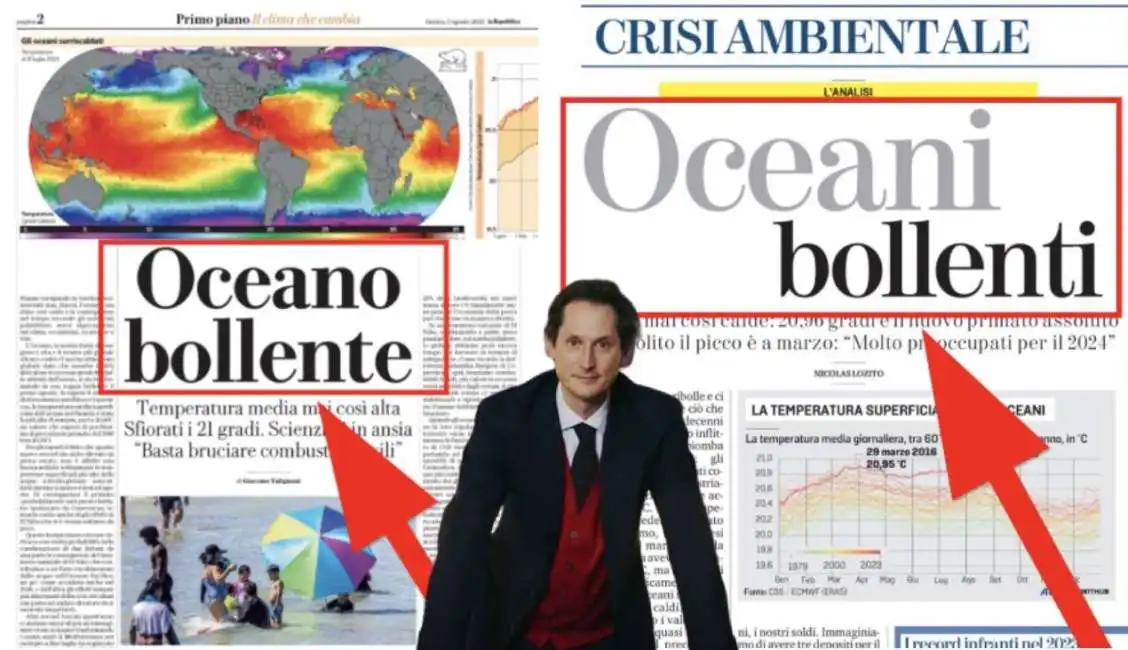 john elkann oceano oceani bollenti