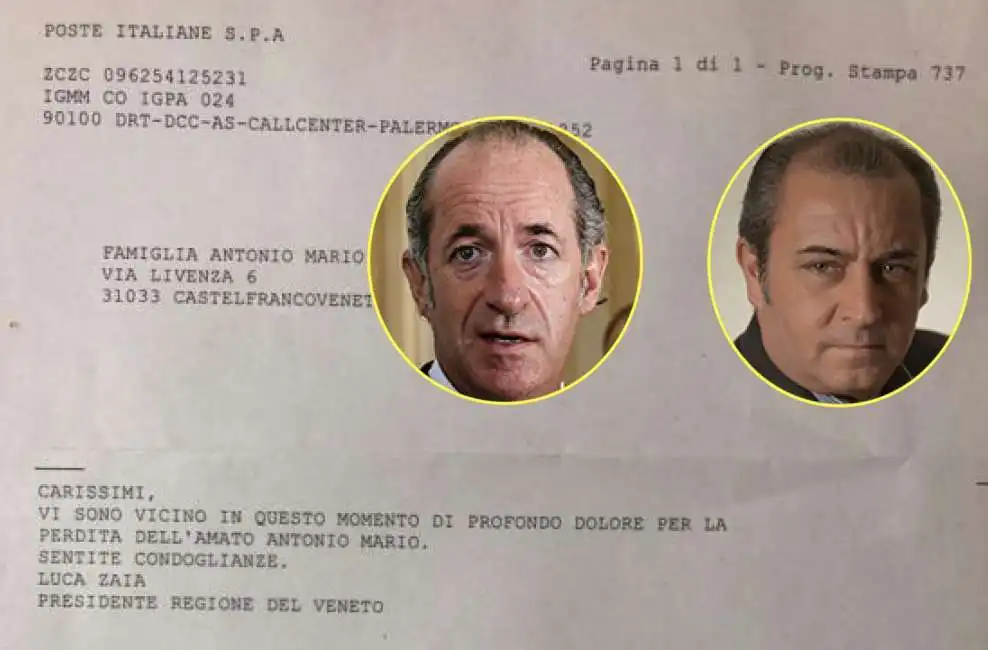 luca zaia antonio mario ria