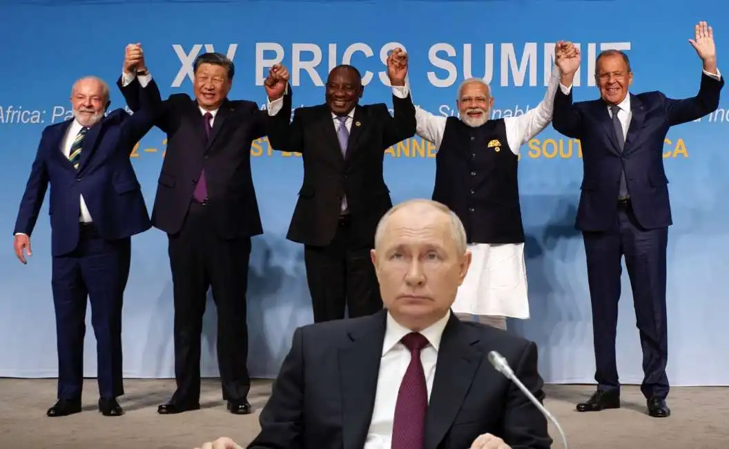 lula - xi jinping - ramaphosa - modi - lavrov - vertice brics di johannesburg 2023 vladimir putin 