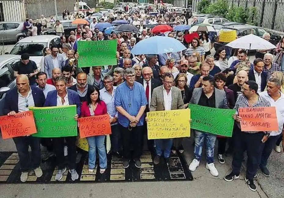 manifestazione a caivano 