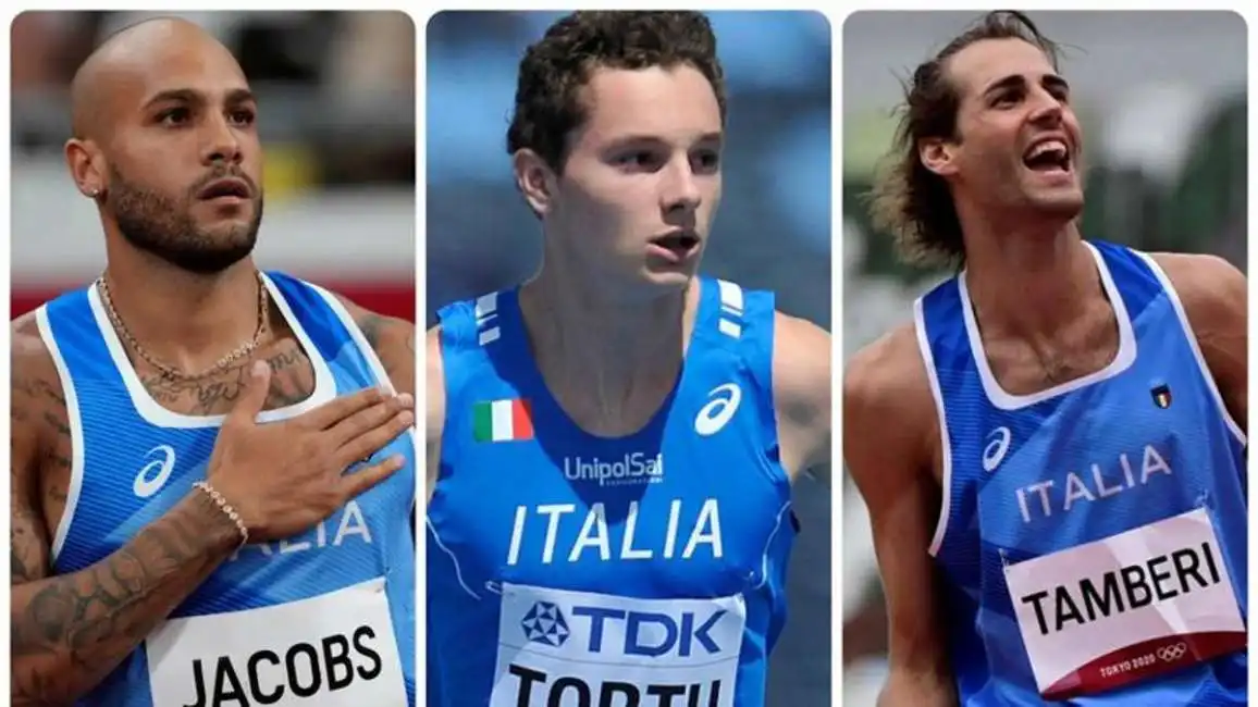 marcell jacobs filippo tortu gianmarco tamberi 