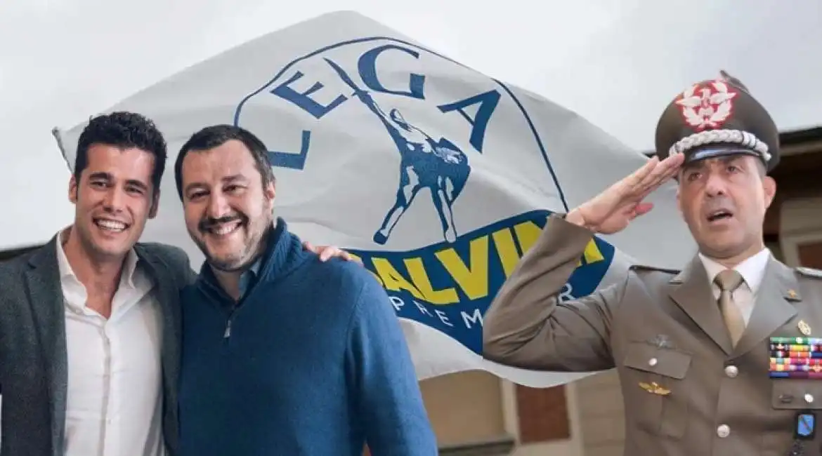 matteo salvini generale roberto vannacci andrea crippa