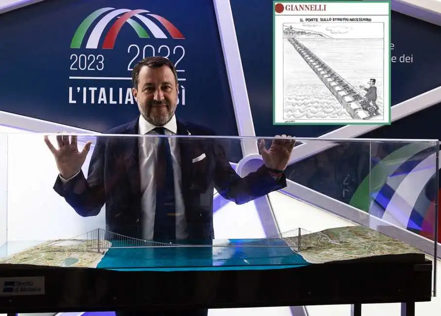 matteo salvini ponte stretto sullo 