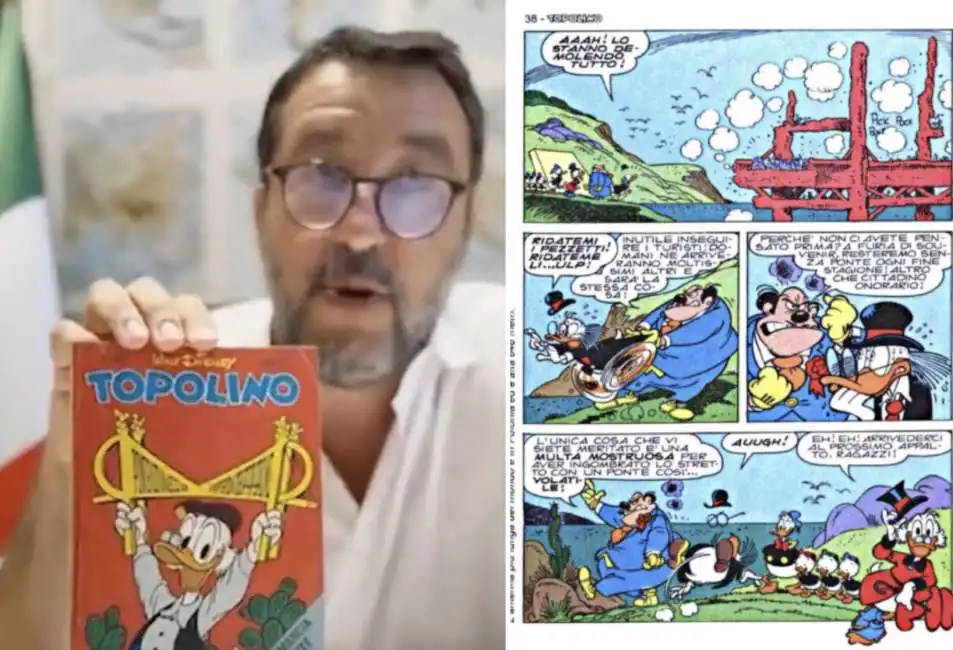 matteo salvini topolino