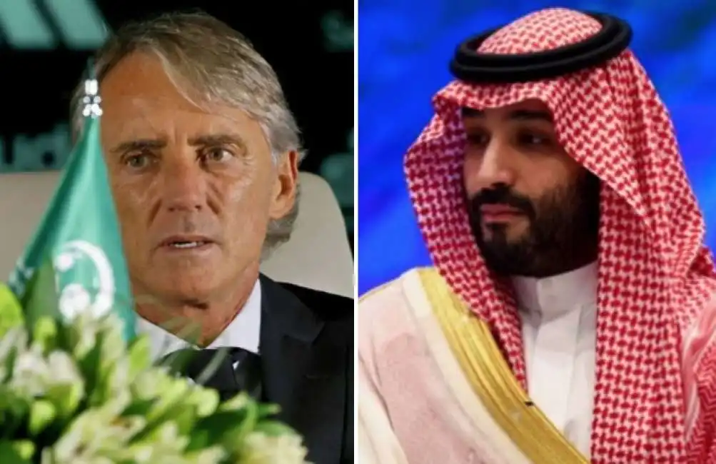 roberto mancini mohammad bin salman arabia saudita